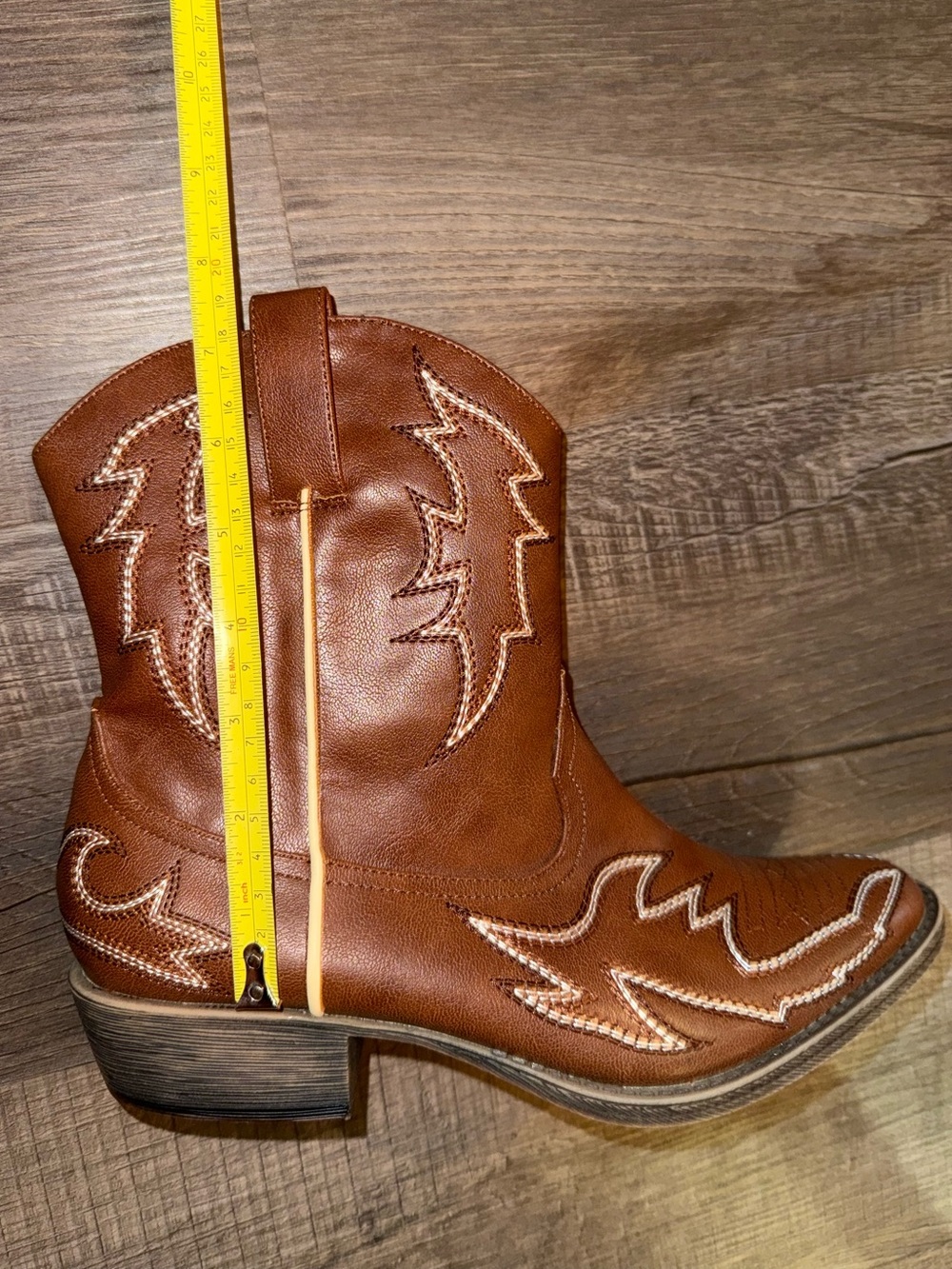 Leather Western Cowgirl Boots - Picture 3 of 7